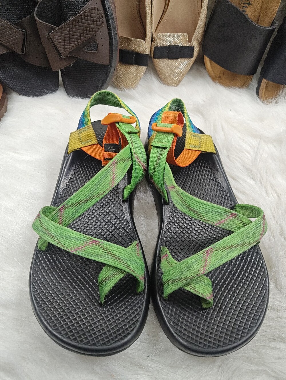 Chaco Z/1 Classic Sandals Shoes Men Size 10 multicolor stripe Sandals